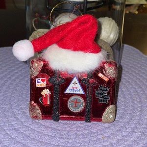 Plastic Love Travel Suit Case/Santa Hat Ornament!